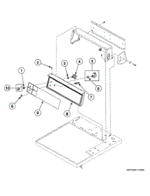 Control Panel parts for Speed Queen Dryer SDG009WF from AppliancePartsPros.com
