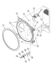 Roller Assy parts for Speed Queen Dryer SDG009WF from AppliancePartsPros.com