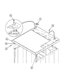 Cabinet Top parts for Speed Queen Dryer SDG109LF from AppliancePartsPros.com