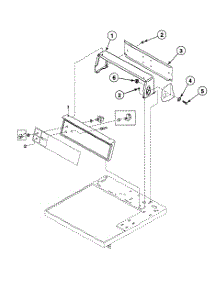 Control Hood parts for Speed Queen Dryer SDG109QF1124 from AppliancePartsPros.com