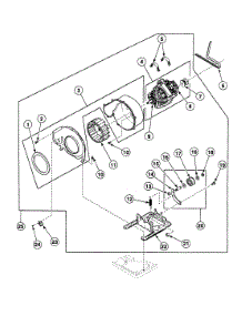 Motor Assy parts for Speed Queen Dryer SDG109QF99L6 from AppliancePartsPros.com