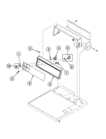 Control Panel parts for Speed Queen Dryer SDG109WF from AppliancePartsPros.com