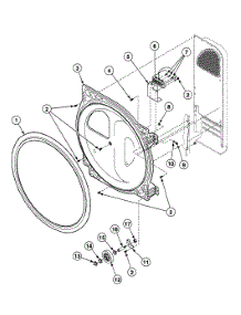 Roller Assy parts for Speed Queen Dryer SDG109WF99L6 from AppliancePartsPros.com