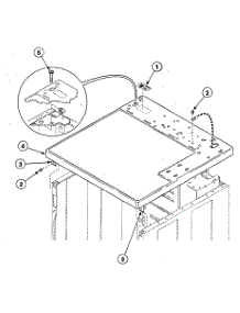 Cabinet Top parts for Speed Queen Dryer SDG309WF from AppliancePartsPros.com