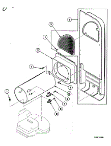 Heater Assy parts for Speed Queen Dryer SDG309WF from AppliancePartsPros.com