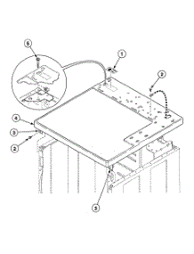 Cabinet Top parts for Speed Queen Dryer SDG409LF from AppliancePartsPros.com