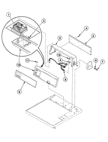 Control Panel parts for Speed Queen Dryer SDG609LF from AppliancePartsPros.com