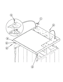 Cabinet Top parts for Speed Queen Dryer SDG609LF from AppliancePartsPros.com