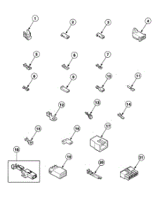 Terminals parts for Speed Queen Dryer SDG609LF from AppliancePartsPros.com