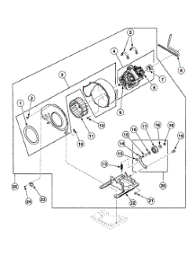Motor Assy parts for Speed Queen Dryer SDG609WF from AppliancePartsPros.com