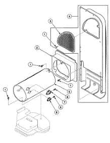 Heater Duct parts for Speed Queen Dryer SDG609WF from AppliancePartsPros.com