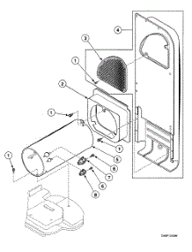 Duct Assy parts for Speed Queen Dryer SDG709LF from AppliancePartsPros.com