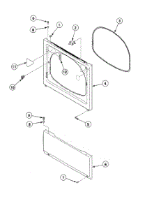 Front Panel parts for Speed Queen Dryer SDG709QF from AppliancePartsPros.com