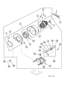 Motor Assy parts for Speed Queen Dryer SDG709QF from AppliancePartsPros.com