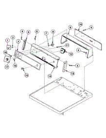Control Panel parts for Speed Queen Dryer SDG809LF from AppliancePartsPros.com