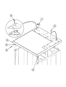 Cabinet Top parts for Speed Queen Dryer SDG809LF from AppliancePartsPros.com