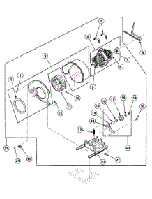 Motor Assy parts for Speed Queen Dryer SDG809LF from AppliancePartsPros.com