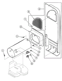 Heater Duct parts for Speed Queen Dryer SDG809LF from AppliancePartsPros.com