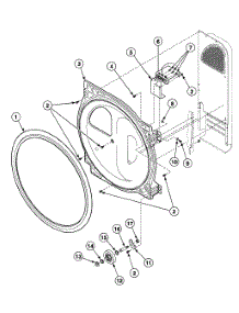 Roller Assy parts for Speed Queen Dryer SDG809WF from AppliancePartsPros.com