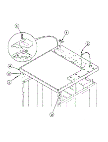 Cabinet Top parts for Speed Queen Dryer SDG909LF1124 from AppliancePartsPros.com