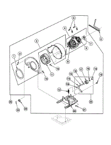 Motor Assy parts for Speed Queen Dryer SDG909LF1124 from AppliancePartsPros.com