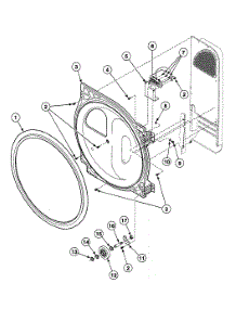 Roller Assy parts for Speed Queen Dryer SDG909LF1124 from AppliancePartsPros.com