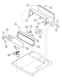 Control Panel parts for Speed Queen Dryer SDG909QF from AppliancePartsPros.com