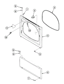 Front Panel parts for Speed Queen Dryer SDGF09WJ from AppliancePartsPros.com
