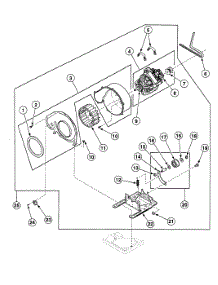 Motor Assy parts for Speed Queen Dryer SDGH09QJ from AppliancePartsPros.com