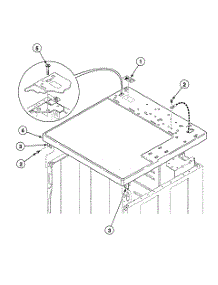 Cabinet Top parts for Speed Queen Dryer SDGY09QF from AppliancePartsPros.com