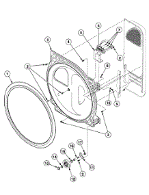 Roller Assy parts for Speed Queen Dryer SDGZ09LF from AppliancePartsPros.com