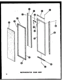 Refrigerator Door Assy parts for Amana Side-By-Side Refrigerator SDI22A-AG-P60350-10WG from AppliancePartsPros.com