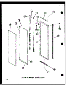 Refrigerator Door Assy parts for Amana Side-By-Side Refrigerator SDI22D-P73900-16W from AppliancePartsPros.com