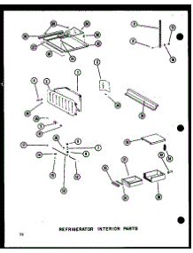 Refrigerator Interior Parts parts for Amana Side-By-Side Refrigerator SDI22D-P73900-16W from AppliancePartsPros.com