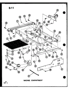 Machine Compartment parts for Amana Side-By-Side Refrigerator SDI22F-1-C-P75400-7WC from AppliancePartsPros.com
