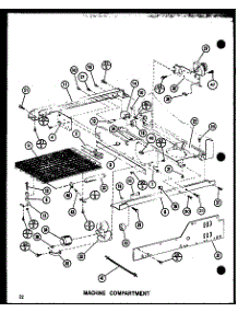 Machine Compartment parts for Amana Side-By-Side Refrigerator SDI22F-G-P7700005WG from AppliancePartsPros.com