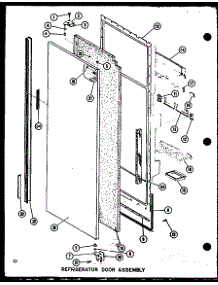 Refrigerator Door Assembly (Sri19g / P7745504w) (Sri19gg / P7745504wg) (Sri19gl / P7745504wl) parts for Amana Side-By-Side Refrigerator SDI22G-P7745505W from AppliancePartsPros.com