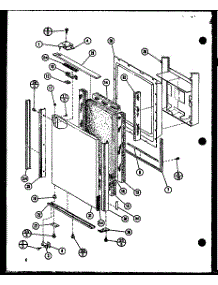 Freezer Door Trim parts for Amana Side-By-Side Refrigerator SDI22GG-P7745505WG from AppliancePartsPros.com