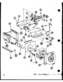 Icemaker / Fan, Motor parts for Amana Side-By-Side Refrigerator SDI22GG-P7745505WG from AppliancePartsPros.com