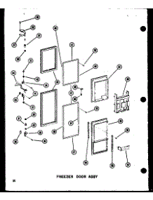 Freezer Door Assy (Sdi25n-1-A / P60230-82Wa) (Sdi25n-1-C / P60230-83Wc) (Sdi25n-1-Ag / P60230-82Wg) (Sdi25n-1 / P60230-83W) (Sdi25n-1 / P60230-93W) (Sdi25n-1-C / P60230-93Wc) (Sdi25n-1-Ag / P60230-93Wg) (Sdi25n-1-A / P60230-93Wa) (Sdi25w / P60340-17W) (Sdi25w-C / P60340-17Wc parts for Amana Side-By-Side Refrigerator SDI22N-1-P60230-80W from AppliancePartsPros.com