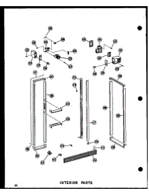 Interior Parts parts for Amana Side-By-Side Refrigerator SDI22N-A-P60201-65WA from AppliancePartsPros.com
