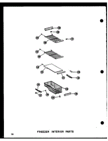 Freezer Interior Parts parts for Amana Side-By-Side Refrigerator SDI22N-C-P60201-65WC from AppliancePartsPros.com