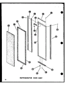 Refrigerator Door Assy (Sdi25n-1 / P60230-75W) (Sdi25n-1-C / P60230-75Wc) (Sdi25n-1-Ag / P60230-75Wg) (Sdi25n-1-A / P60230-75Wa) (Sdi25n-1 / P60230-92W) (Sdi25n-1-C / P60230-92Wc) (Sdi25n-1-Ag / P60230-92Wg) (Sdi25n-1-A / P60230-92Wa) (Sdi25w / P60340-3W) (Sdi25w-C / P60340- parts for Amana Side-By-Side Refrigerator SDI22W-A-P60340-20WA from AppliancePartsPros.com