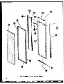 Refrigerator Door Assy parts for Amana Side-By-Side Refrigerator SDI22W-AG-P60340-74WG from AppliancePartsPros.com