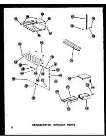 Refrigerator Interior Parts parts for Amana Side-By-Side Refrigerator SDI25A-C-P60350-14WC from AppliancePartsPros.com
