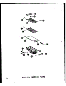 Freezer Interior Parts parts for Amana Side-By-Side Refrigerator SDI25A-P60350-14W from AppliancePartsPros.com