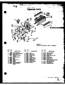 Icemaker Parts (Sri19e-1-C / P74870-16Wc) (Sri19e-1-A / P74870-16Wa) (Sri19e-1-G / P74870-16Wg) (Sri19e-1 / P74870-16W) (Sri19e-1-L / P74870-16Wl) (Sdi525e-1-C / P74870-19Wc) (Sdi525e-1-A / P74870-19Wa) (Sdi525e-1-G / P74870-19Wg) (Sdi525e-1 / P74870-19W) (Sdi525e-1-L / P748 parts for Amana Side-By-Side Refrigerator SDI25E-1-G-P74870-18WG from AppliancePartsPros.com