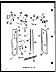 Interior Parts parts for Amana Side-By-Side Refrigerator SDI25E-A-P74100-7WA from AppliancePartsPros.com