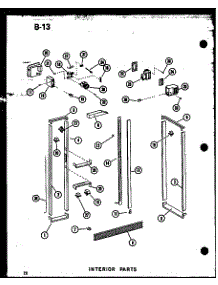 Interior Parts parts for Amana Side-By-Side Refrigerator SDI25E-G-P74870-7WG from AppliancePartsPros.com