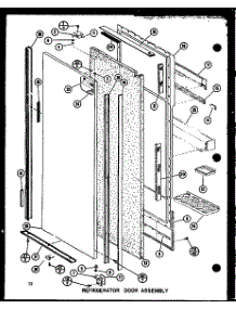 Refrigerator Door Assembly (Sdi22g / P7745505w) (Sdi22gg / P7745505wg) (Sdi22gl / P7745505wl) (Sdi25gc / P7745506wc) (Sdi25g / P7745506w) (Sdi25ga / P7745506wa) (Sdi25gl / P7745506wl) (Sdi25gg / P7745506wg) parts for Amana Side-By-Side Refrigerator SDI25G-P7745506W from AppliancePartsPros.com